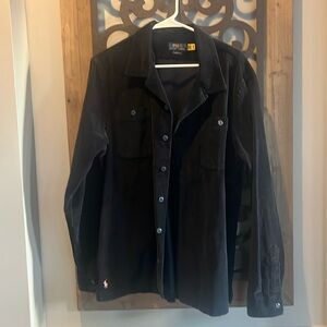 NWOT * Polo Ralph Lauren Navy Corduroy Shirt Jacket Classic Fit Size Large